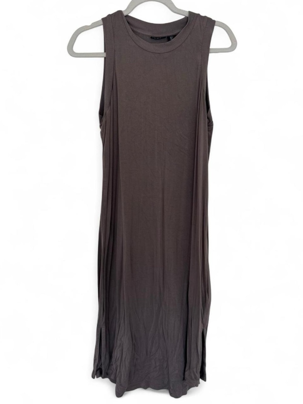 Tahari Sleeveless Maxi Dress in Taupe